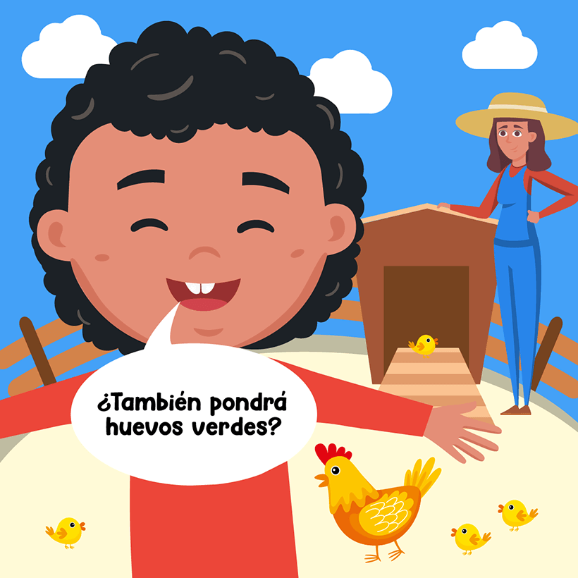 Gallina de patas verdes